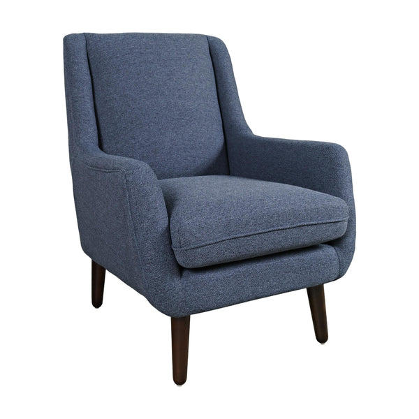 Jofran Theo Stationary Fabric Accent Chair THEO-CH-NAVY IMAGE 1