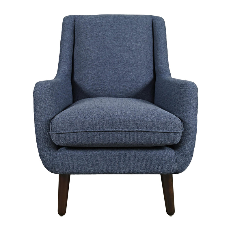 Jofran Theo Stationary Fabric Accent Chair THEO-CH-NAVY IMAGE 2