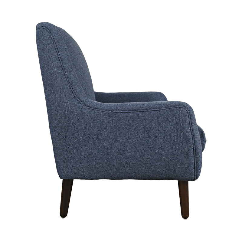 Jofran Theo Stationary Fabric Accent Chair THEO-CH-NAVY IMAGE 3