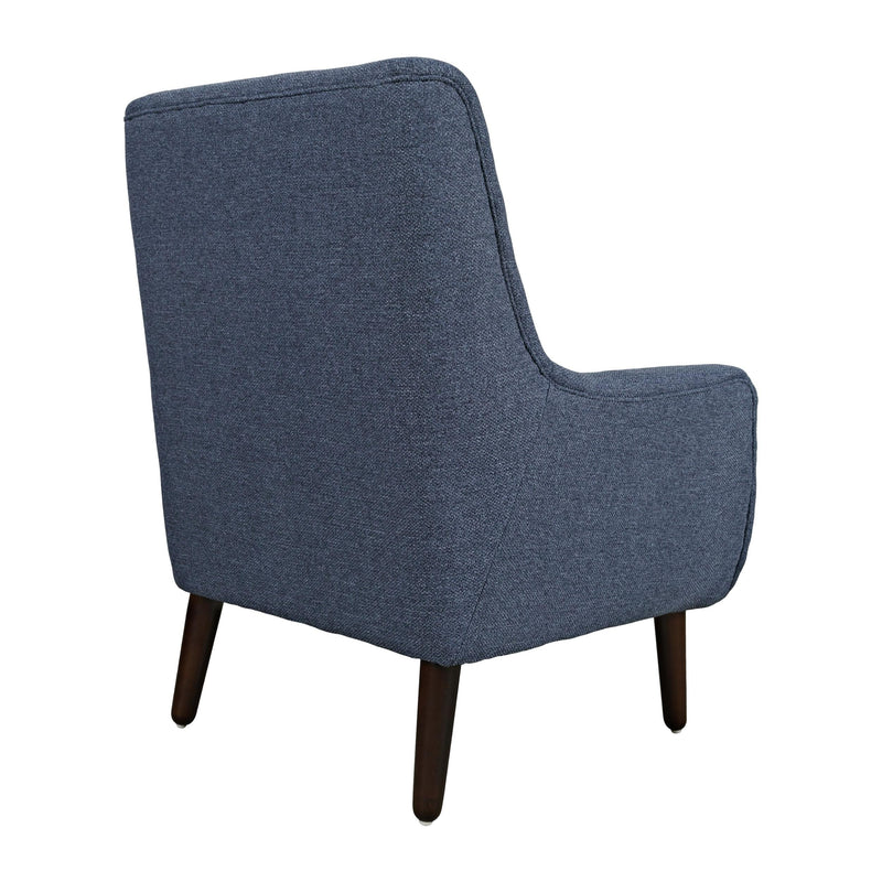 Jofran Theo Stationary Fabric Accent Chair THEO-CH-NAVY IMAGE 4