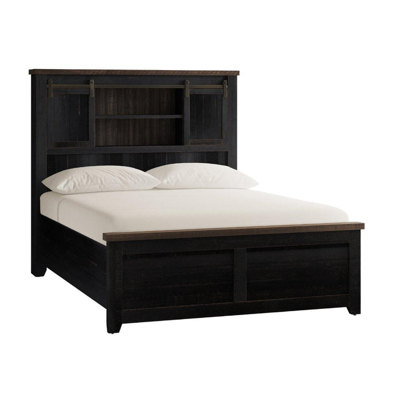 Jofran Madison County Queen Platform Bed 1702B-QBDHB/1702B-QPFB/1702B-QRS IMAGE 1