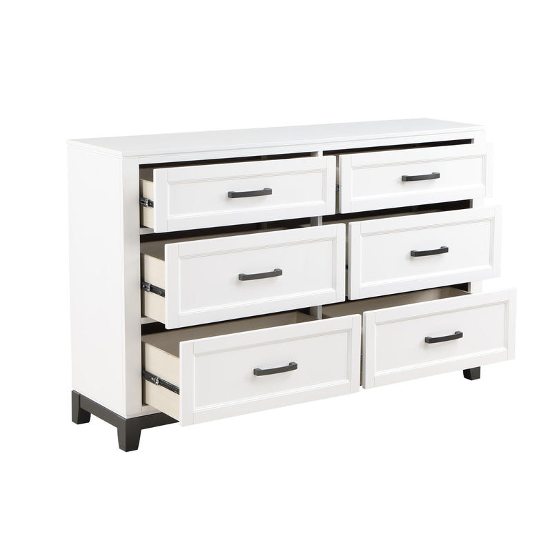 Homelegance Garretson 6-Drawer Dresser 1450WH-5 IMAGE 3