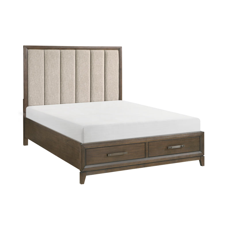 Homelegance Cambridge Queen Upholstered Platform Bed with Storage 1422N-1* IMAGE 3