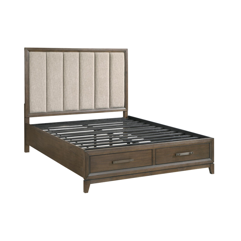 Homelegance Cambridge Queen Upholstered Platform Bed with Storage 1422N-1* IMAGE 4