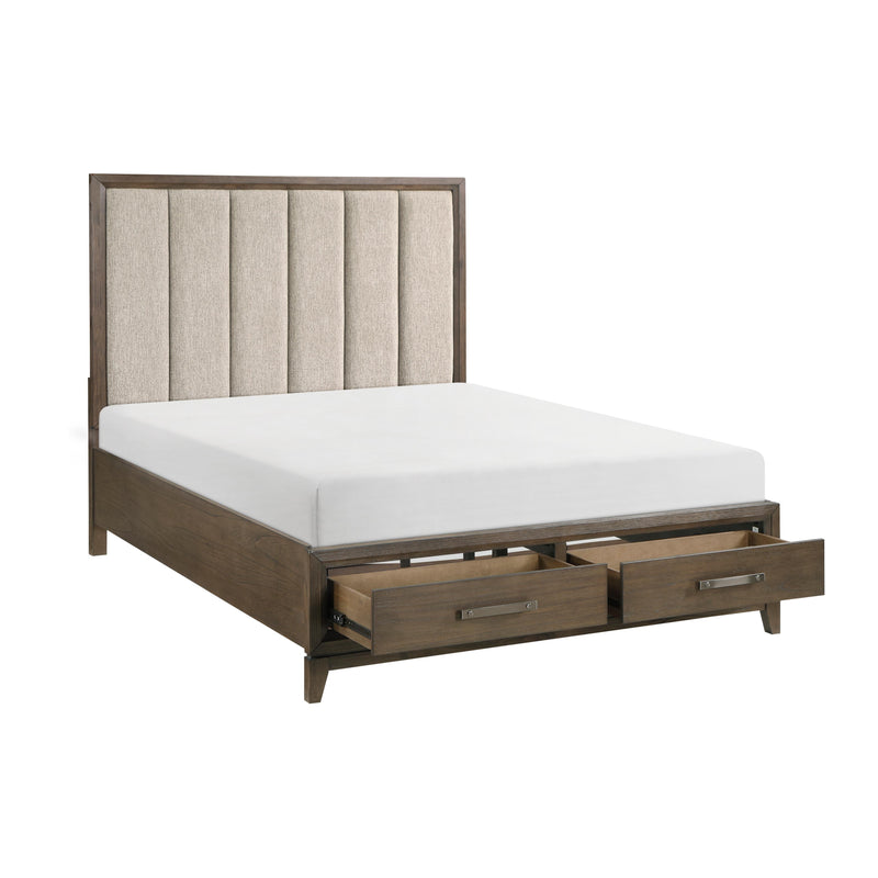 Homelegance Cambridge Queen Upholstered Platform Bed with Storage 1422N-1* IMAGE 5