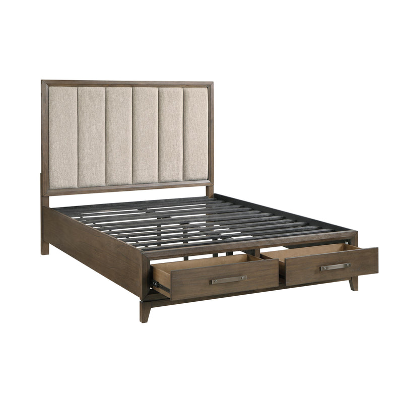 Homelegance Cambridge Queen Upholstered Platform Bed with Storage 1422N-1* IMAGE 6