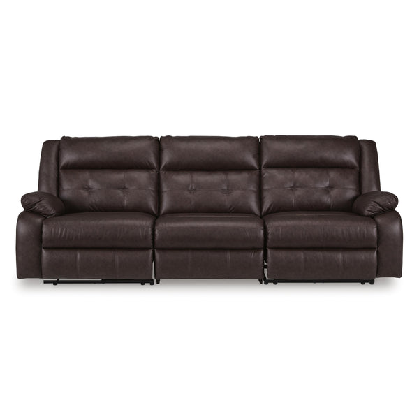 Signature Design by Ashley Punch Up Power Reclining Leather Look 3 pc Sectional 4270258/4270246/4270262 IMAGE 1