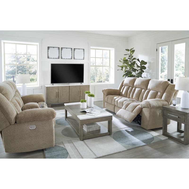 Signature Design by Ashley Tip-Off Power Reclining Fabric Loveseat with Console 6930518 IMAGE 13