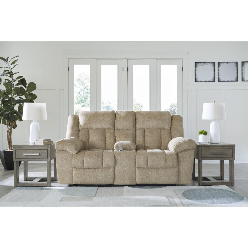 Signature Design by Ashley Tip-Off Power Reclining Fabric Loveseat with Console 6930518 IMAGE 7