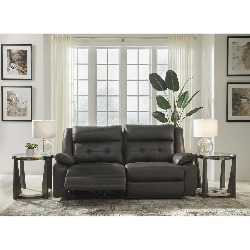 Signature Design by Ashley Mackie Pike Power Reclining Leather Match 2 pc Sectional U4330558/U4330562 IMAGE 2