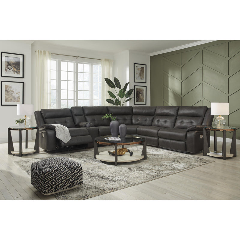 Signature Design by Ashley Mackie Pike Power Reclining Leather Match 6 pc Sectional U4330531/U4330546/U4330557/U4330558/U4330562/U4330577 IMAGE 4