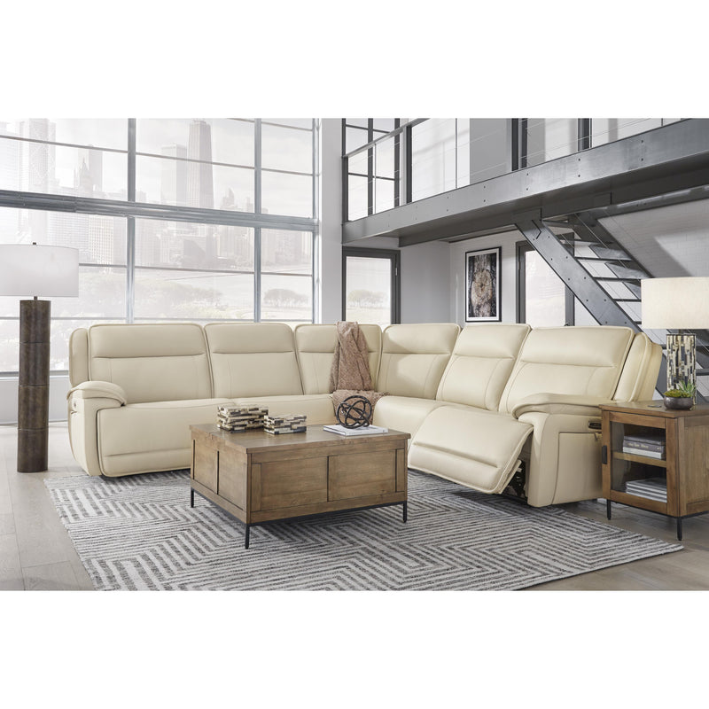 Signature Design by Ashley Double Deal Power Reclining Leather Match 5 pc Sectional U1300158/U1300131/U1300177/U1300146/U1300162 IMAGE 3