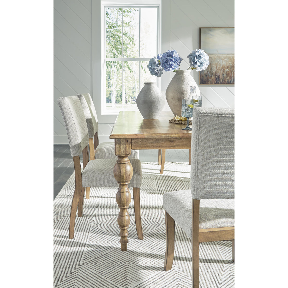 Natural stonewash dining chair sale