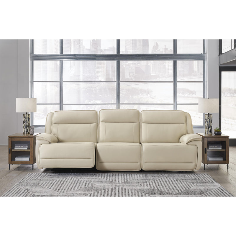 Signature Design by Ashley Double Deal Power Reclining Leather Match Sofa U1300158/U1300146/U1300162 IMAGE 2