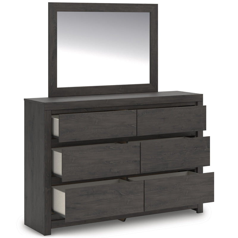 Signature Design by Ashley Fraluna 6-Drawer Dresser with Mirror PCB3370-31/PCB3370-36 IMAGE 2