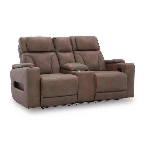 Signature Design by Ashley Clean-Slate Power Reclining Loveseat with Console PC5010118 IMAGE 1