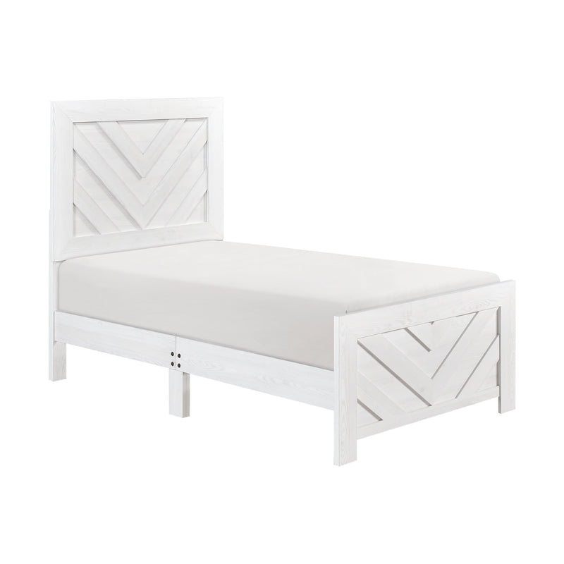 Homelegance Corbin 1534NPWHT-1 Twin Bed IMAGE 3